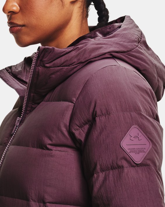 Women's ColdGear® Infrared Down Parka, Purple, pdpMainDesktop image number 3